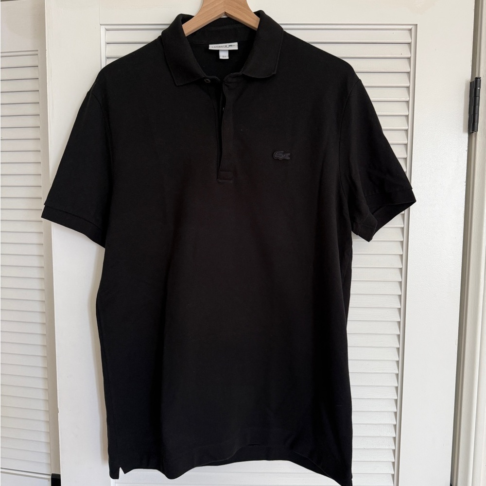 Lacoste Black Polo Shirt Classic Cotton Design